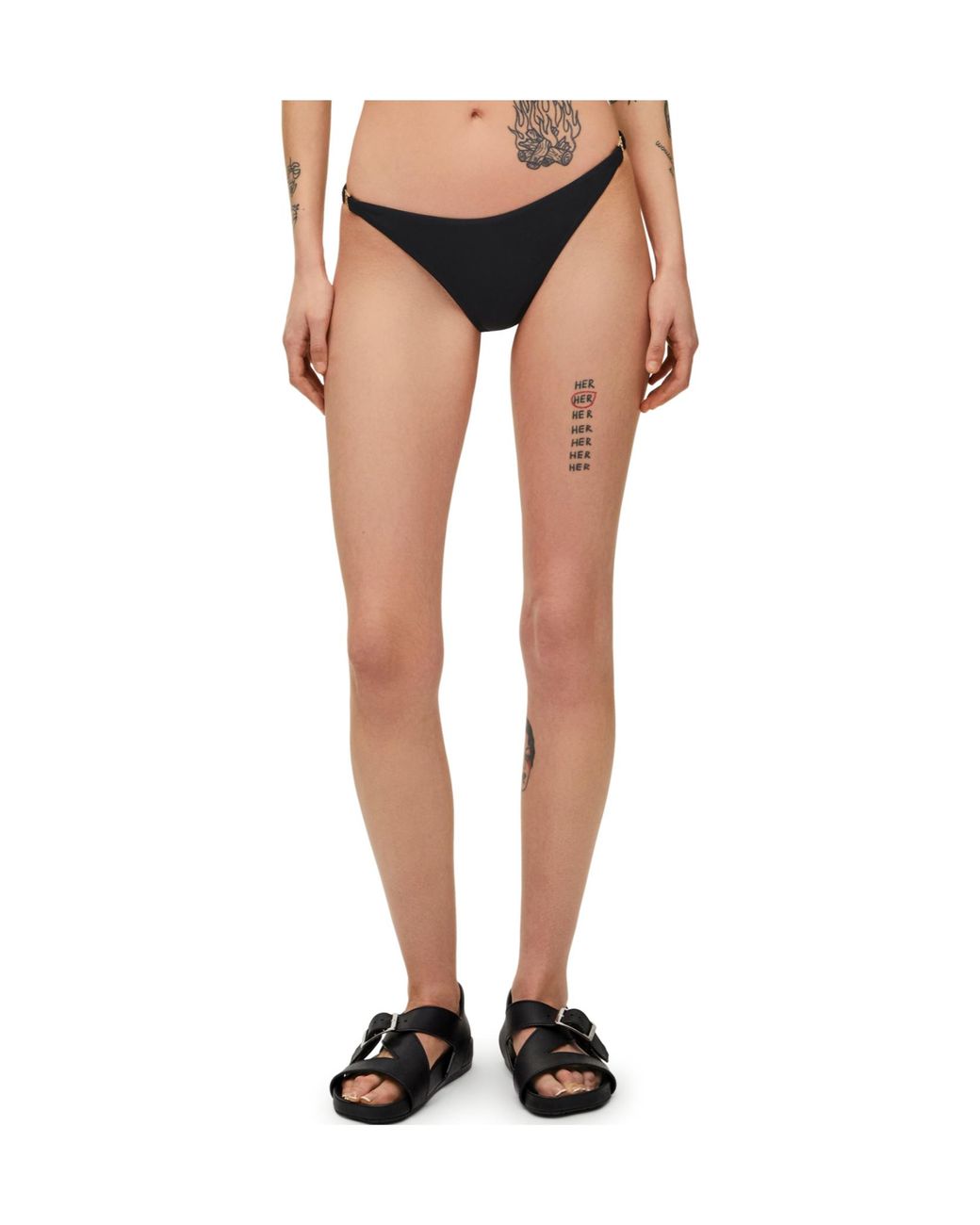 Loewe Black Bikini Bottoms