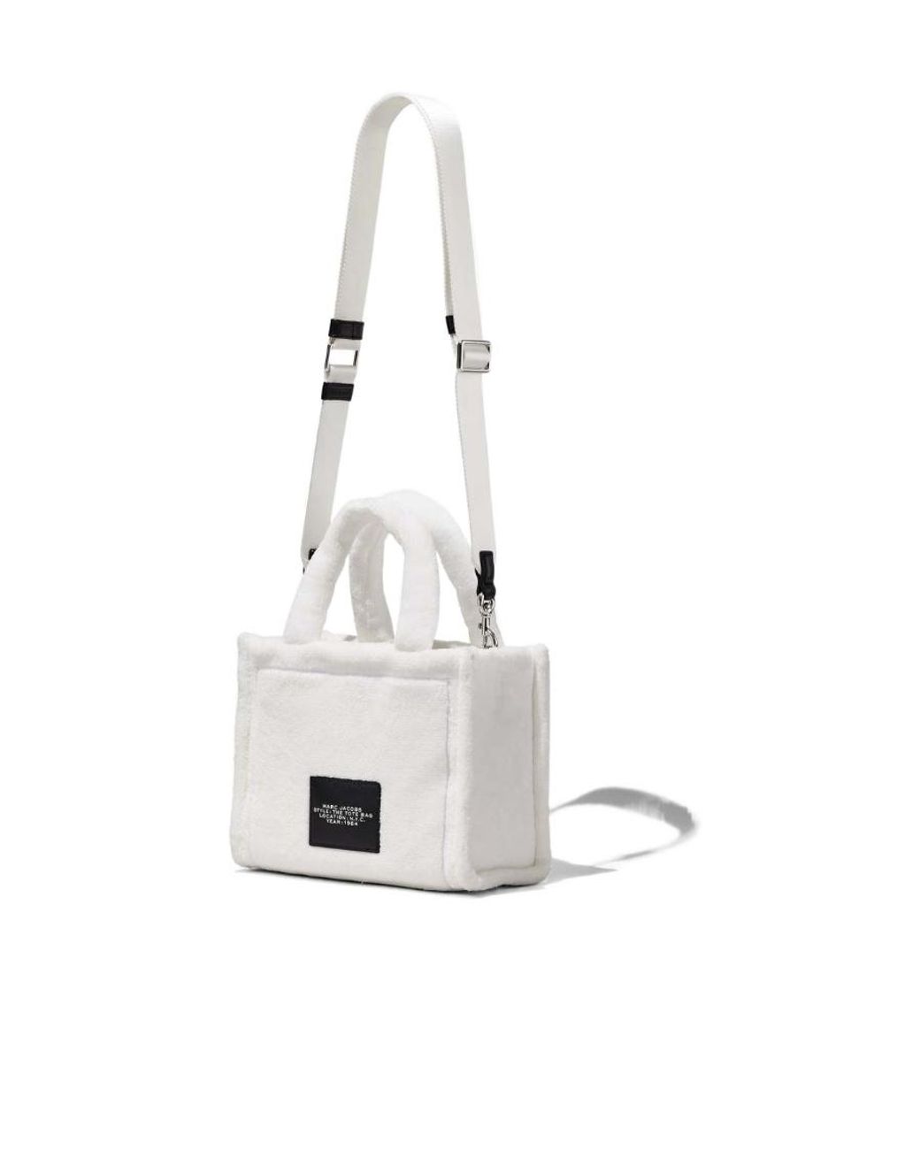Marc Jacobs White The Terry Mini Top Handle Bag