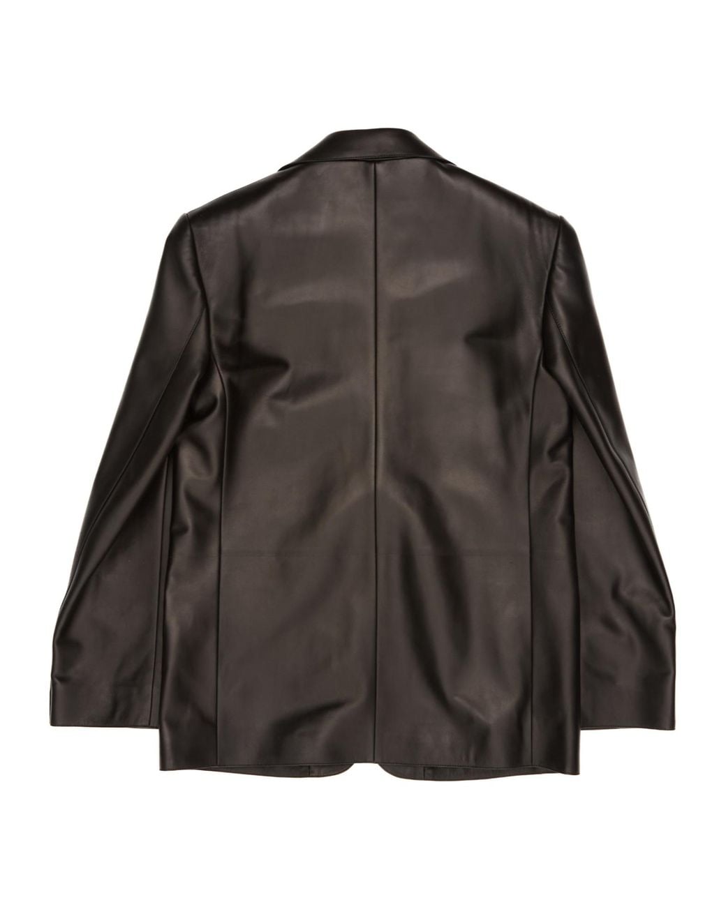 Gucci Black Long Sleeve Leather Blazer