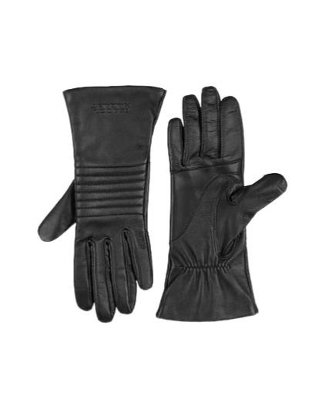 Isabel Marant Black Minimalist Genuine Leather Gloves
