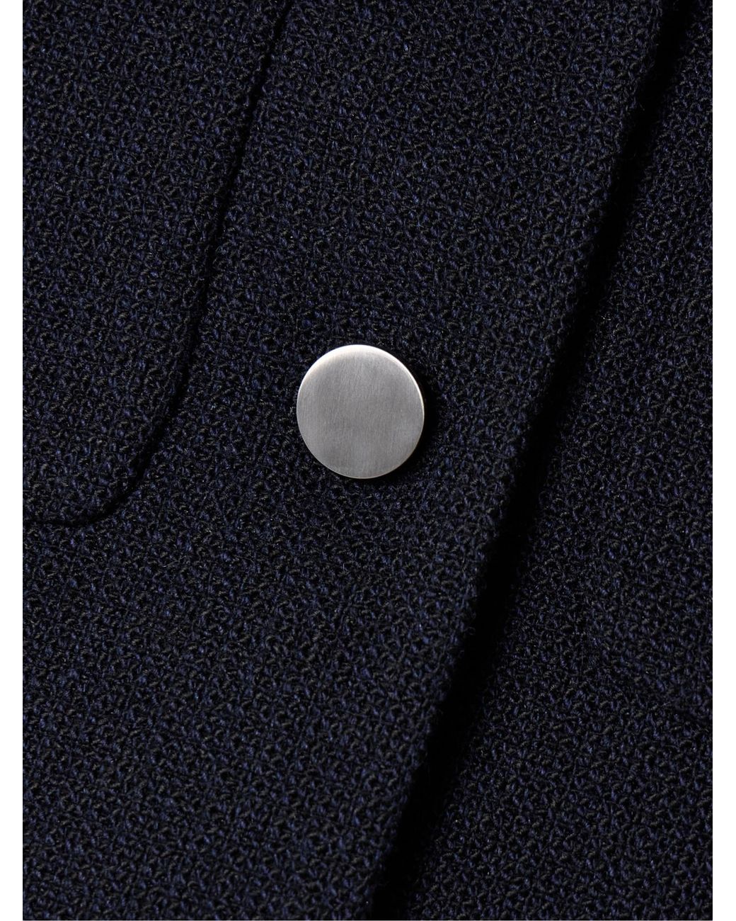 Theory Blue Classic Style Wool Coat