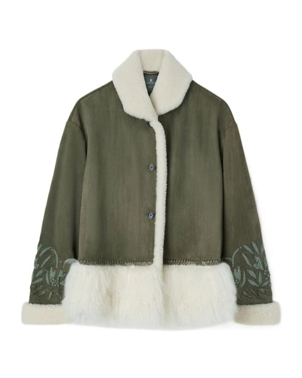 Ermanno Scervino Green Single-Breasted Jacket