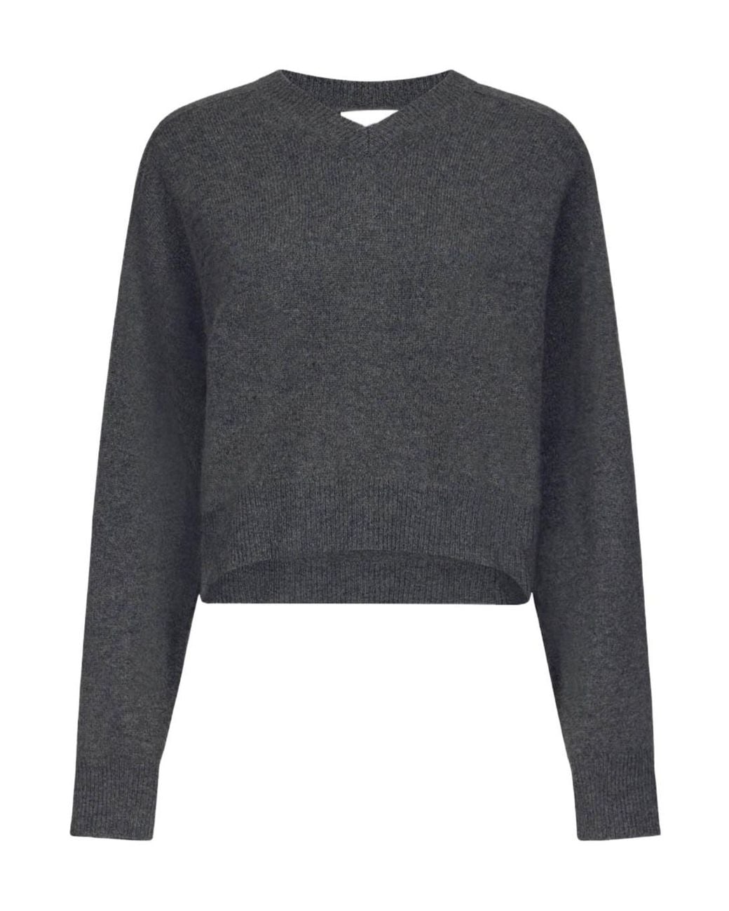 Loulou de Saison Black Anzor Boxy V-Neck Sweater