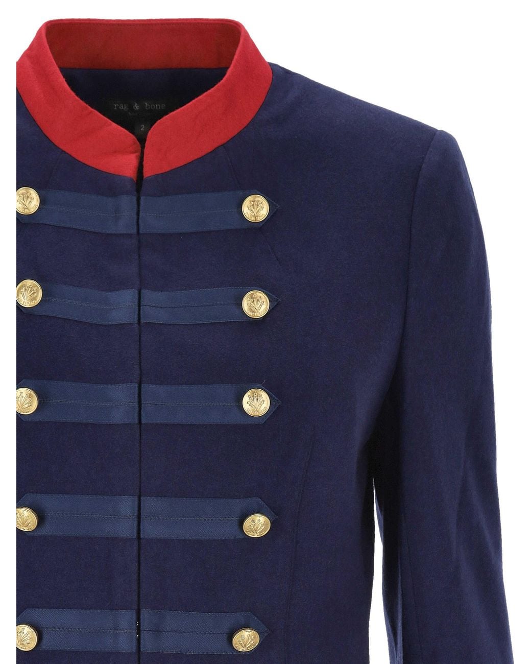Rag & Bone Blue Long-Sleeve Casual Jacket