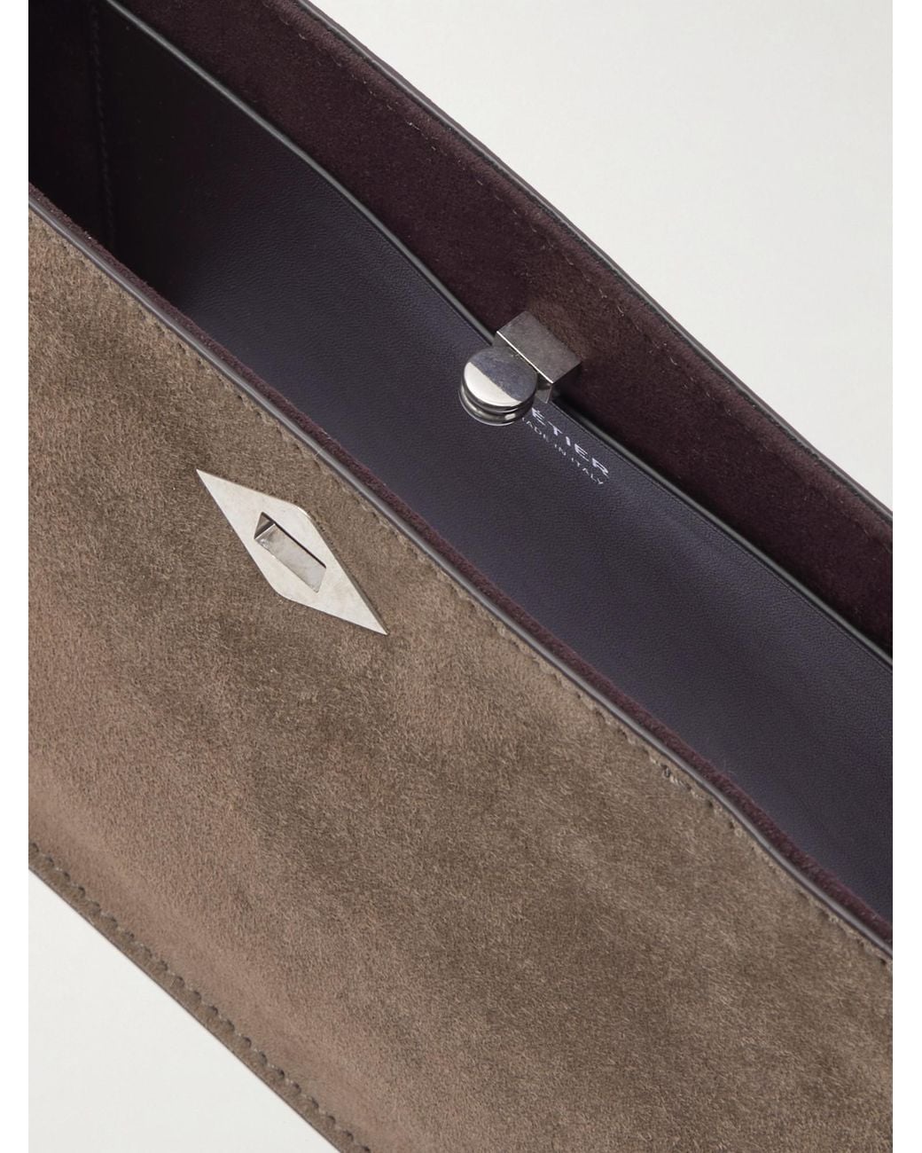 Metier Brown Ease 28 Suede Clutch