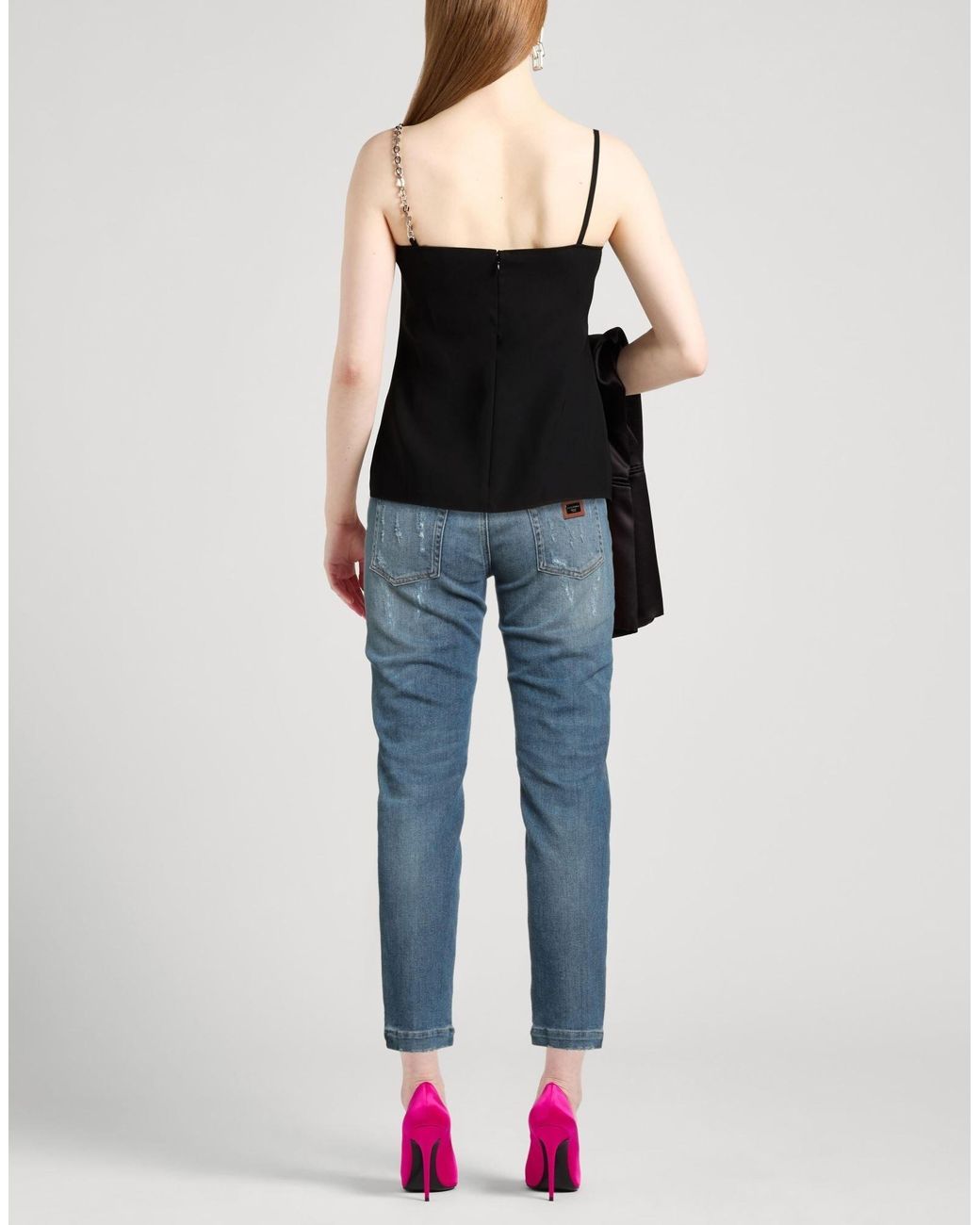 Dolce & Gabbana Blue Mid- Slim-Fit Jeans