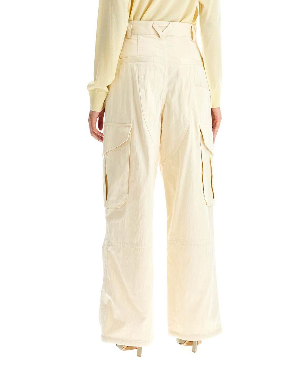 Bottega Veneta Natural Pocket Detailed Cargo Trousers