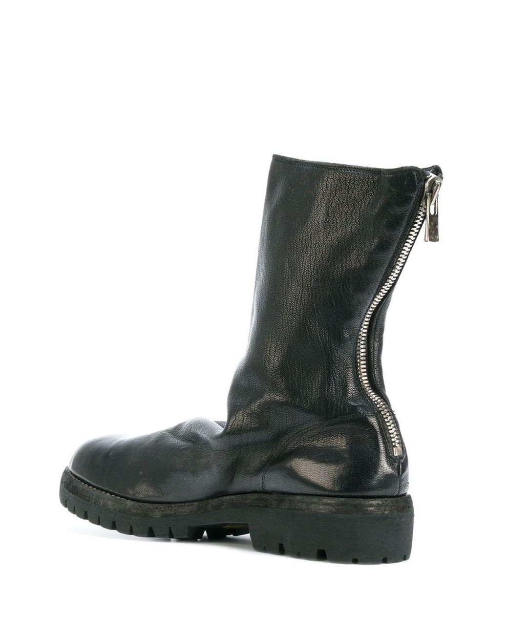 Guidi Green Rear Zip Boots for men
