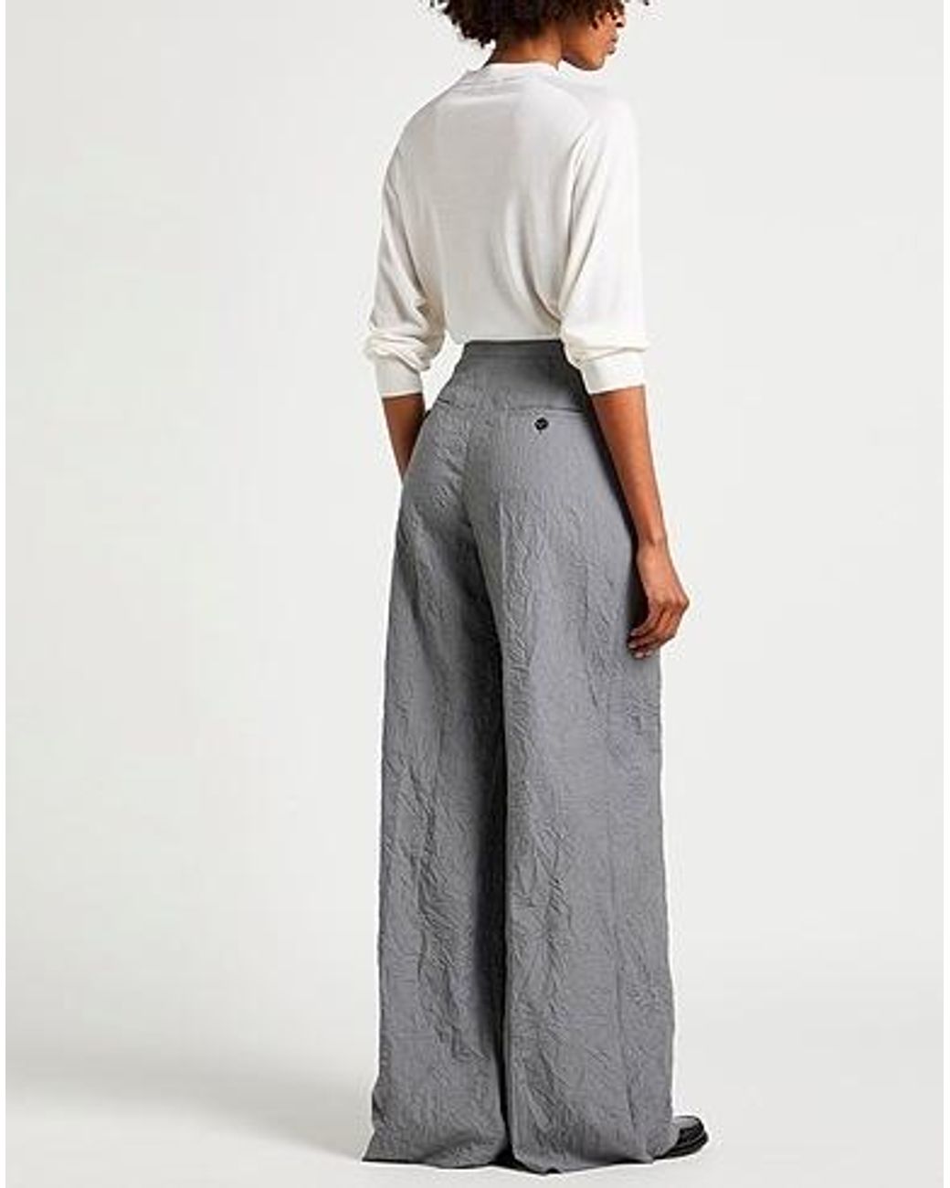 Max Mara Gray Loose Trousers