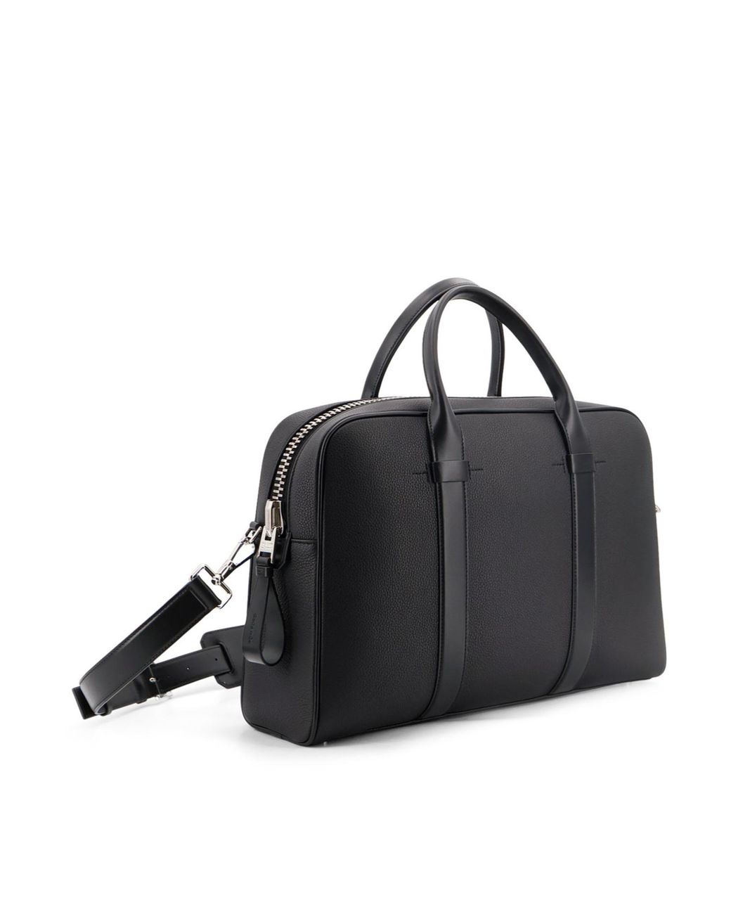 Tom Ford Black Top Handle Laptop Bag for men