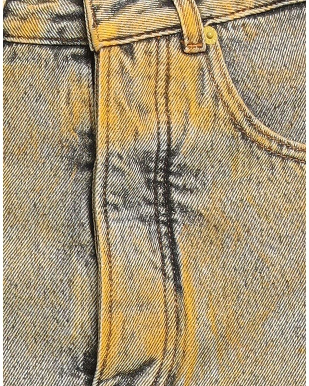 MM6 by Maison Margiela Green Denim Skirts
