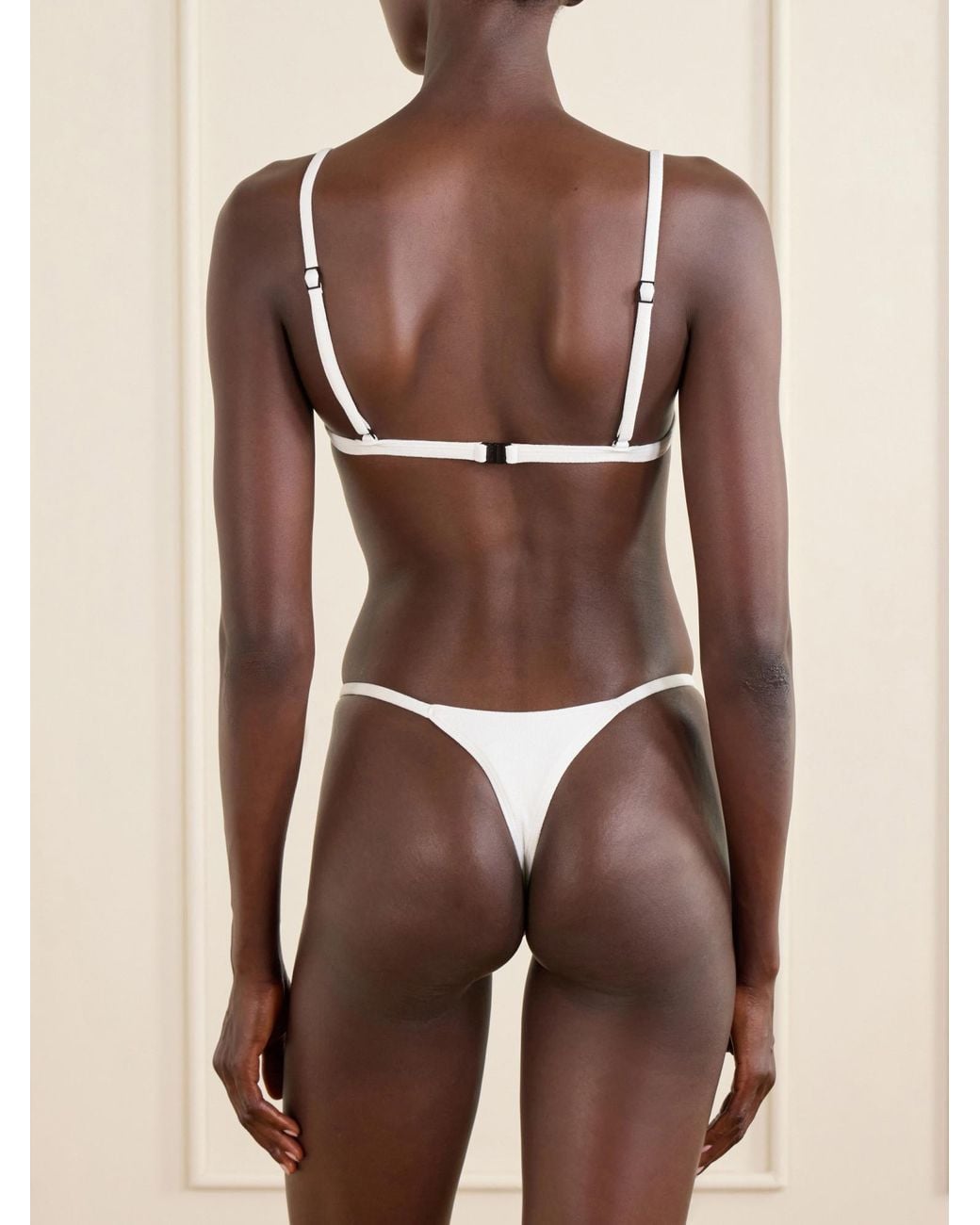 Matteau White Très Petite Crinkled Bikini Briefs
