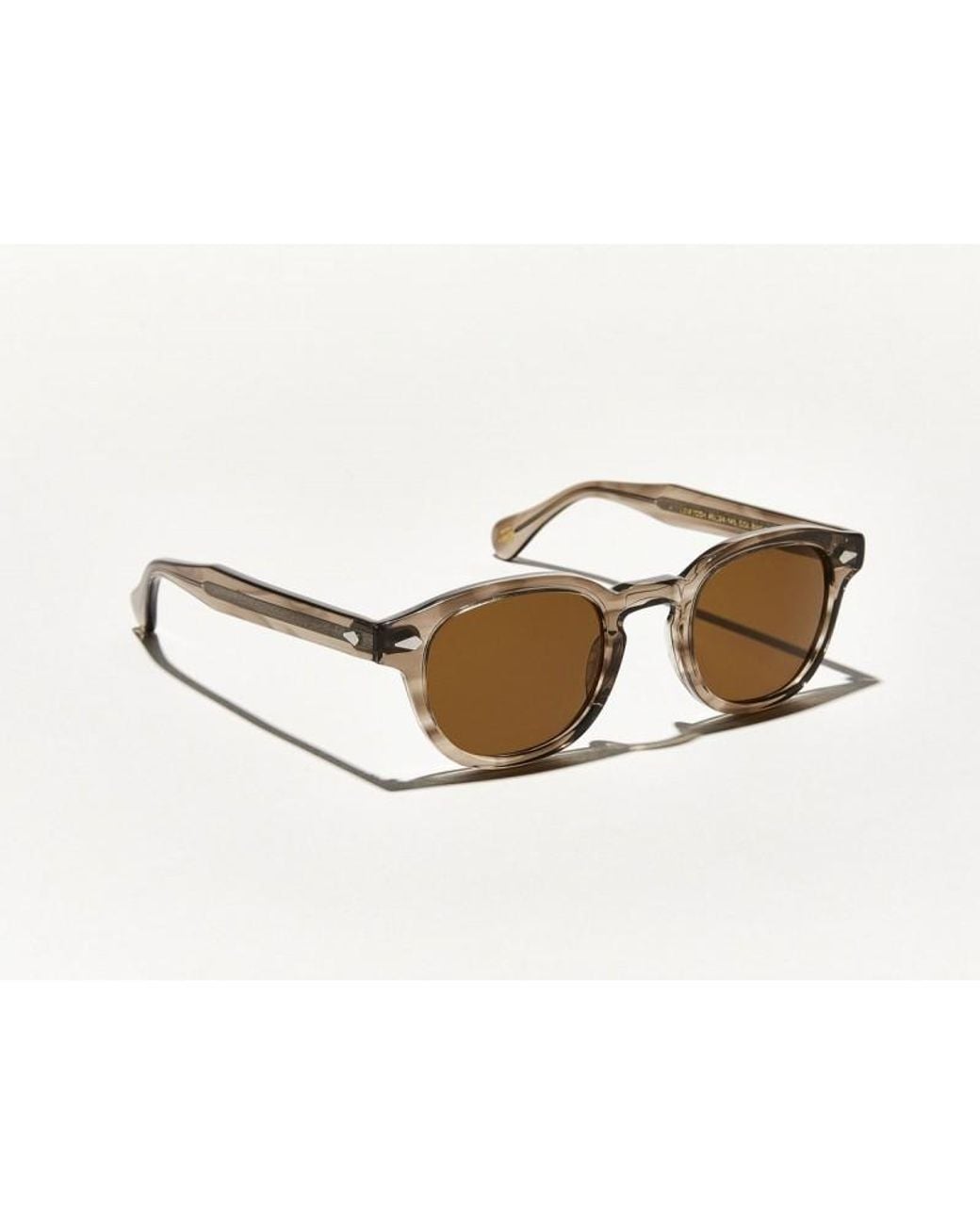 Moscot Brown Logo Sunglasses for men
