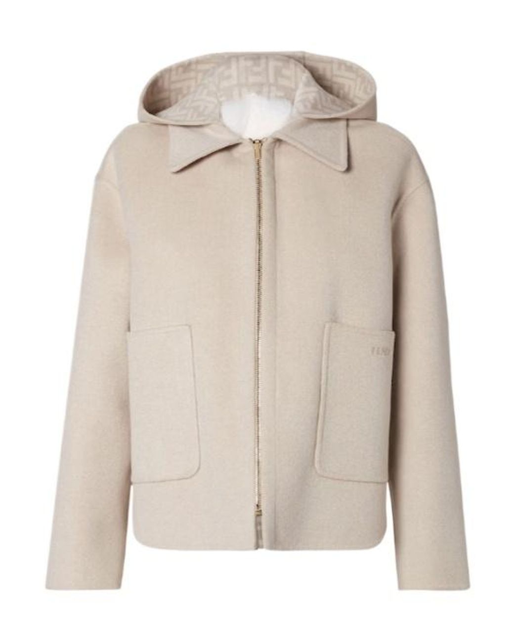 Fendi Natural Wool Double Fabric And Mink Blouson