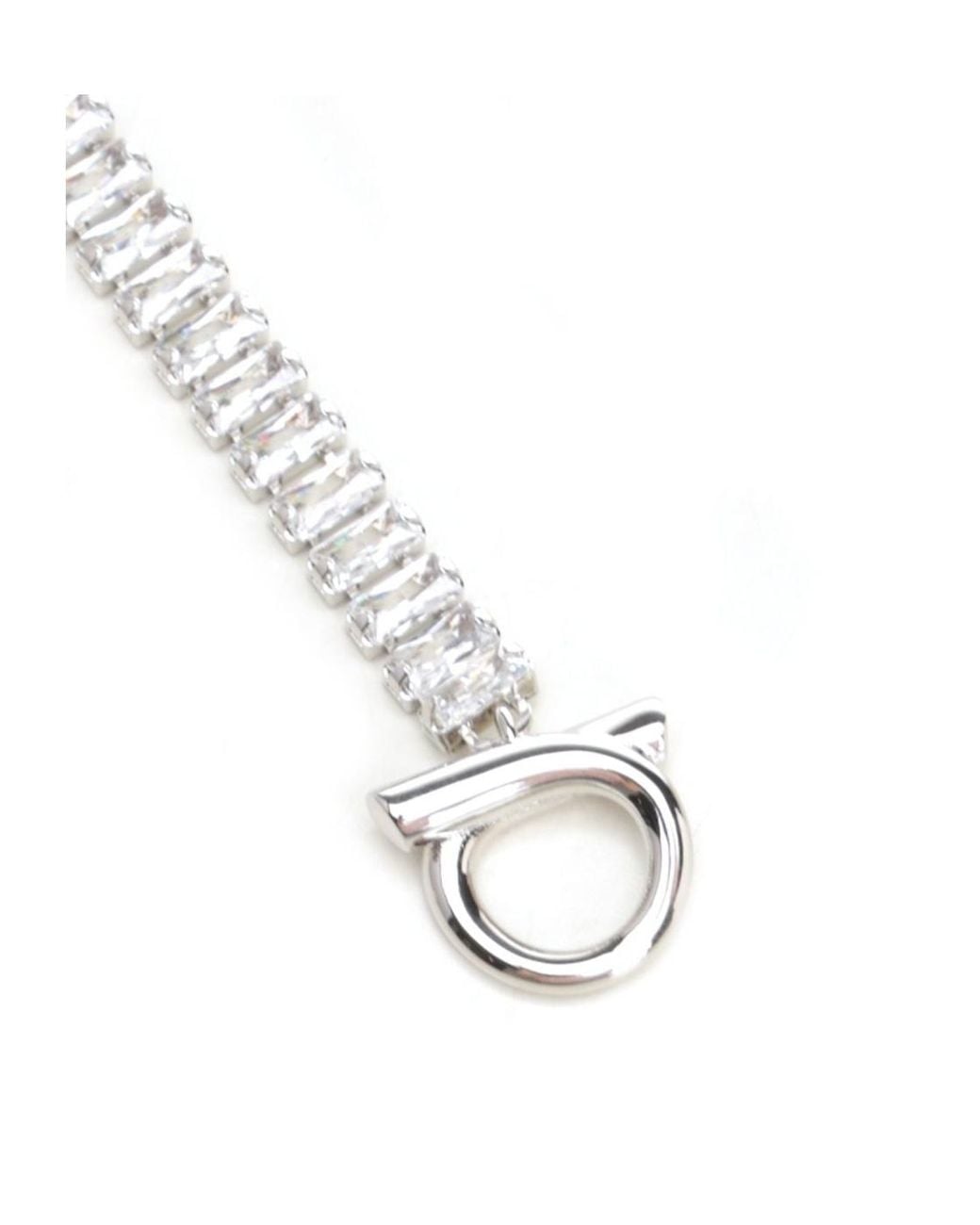 Ferragamo White Logo-Patterned Bracelet