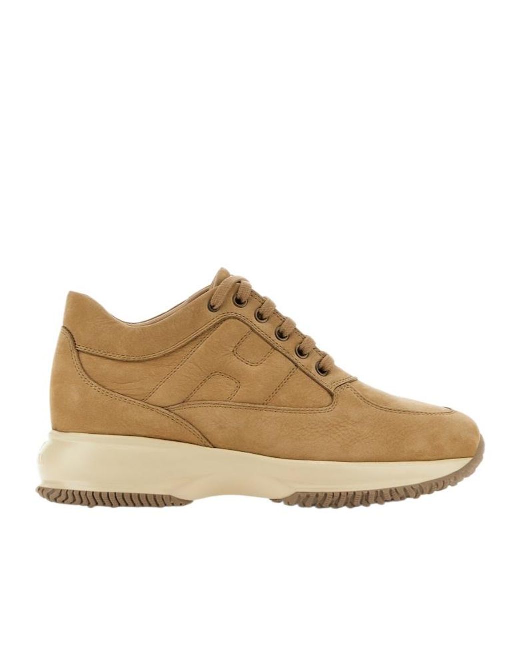 Hogan Natural Interactive Lace-Up Sneakers