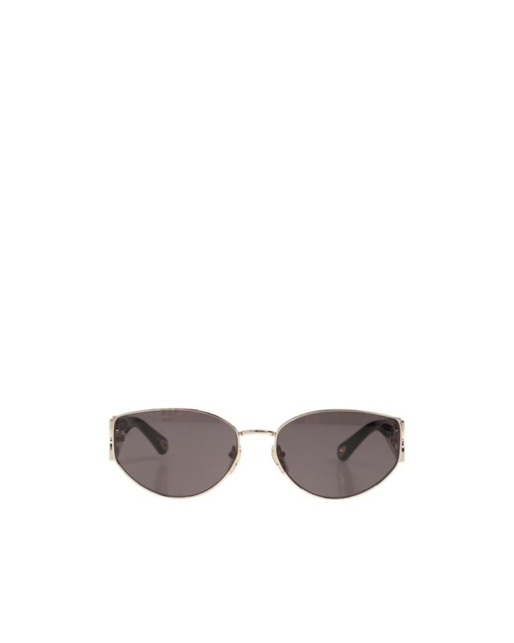 Chloé White Chloé Eyewear Irregular Frame Sunglasses