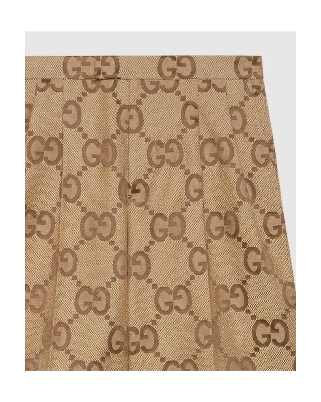 Gucci Natural Jumbo Gg Shorts for men