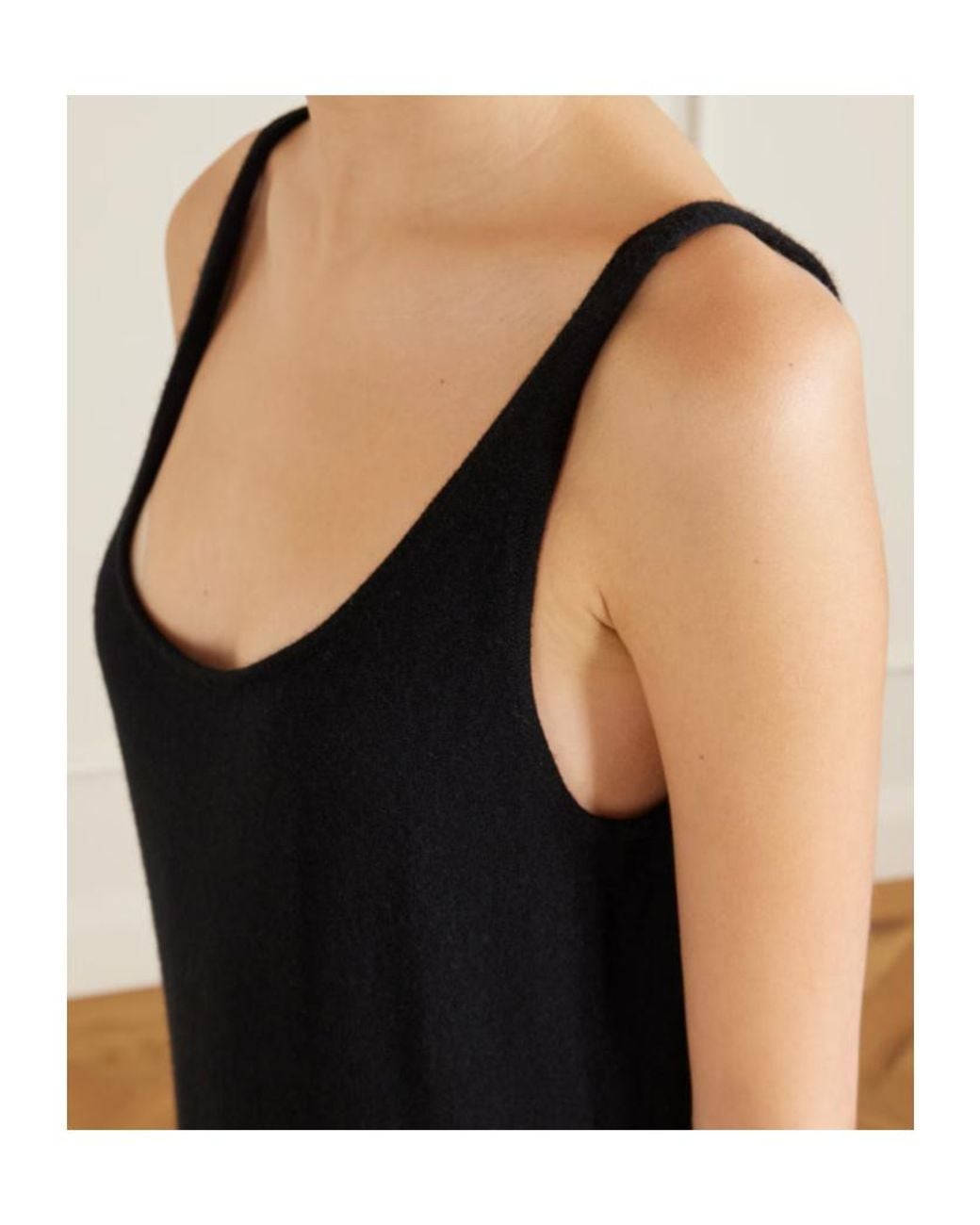 The Row Black Nareen Cashmere Maxi Dress