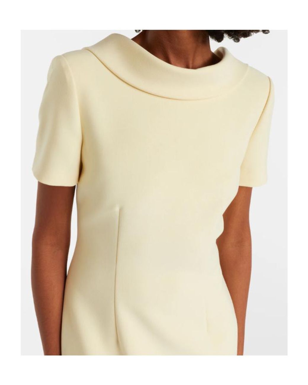 Roland Mouret White Crêpe Gown