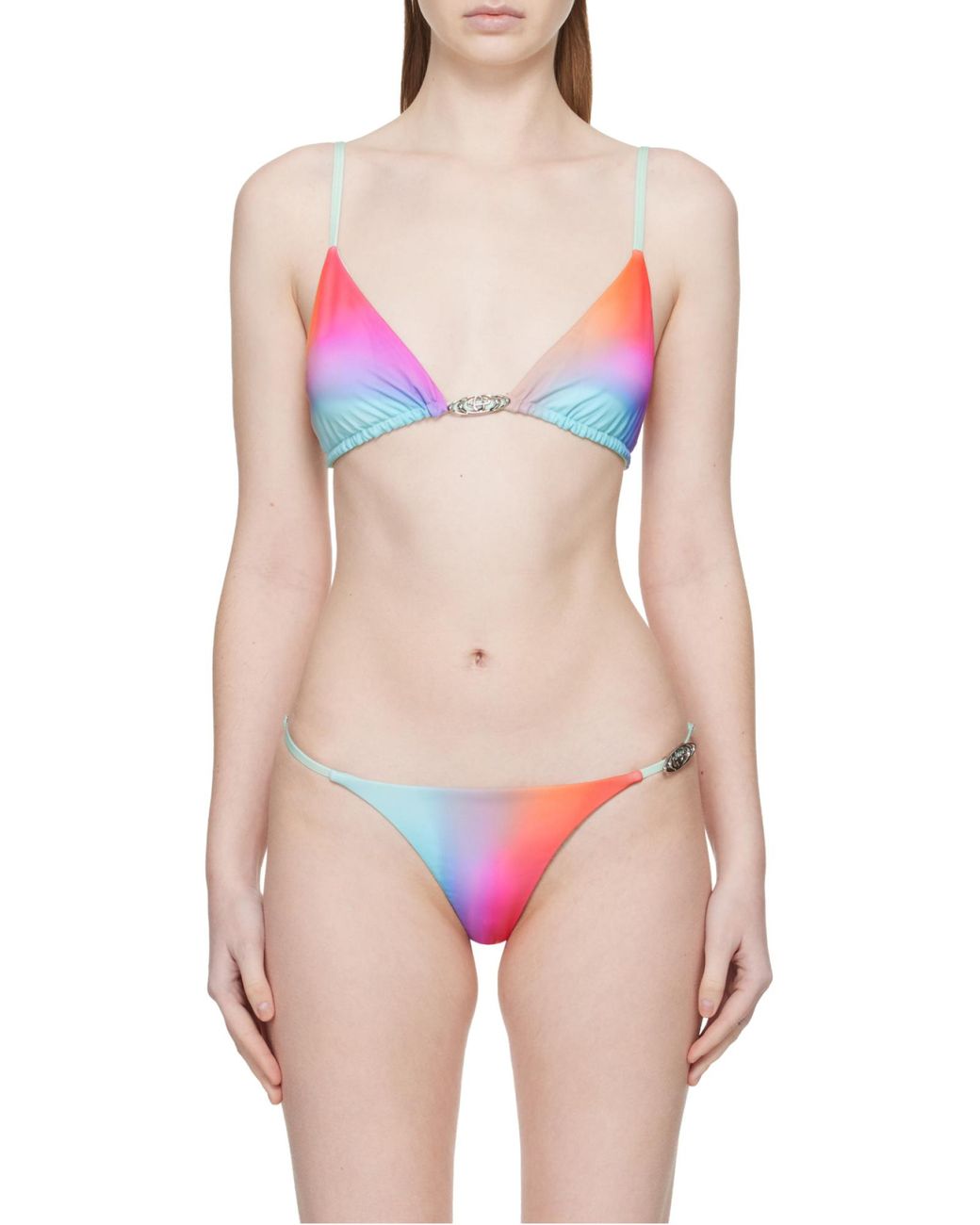 Casablanca Multicolor Sea Triangle Bikini Top