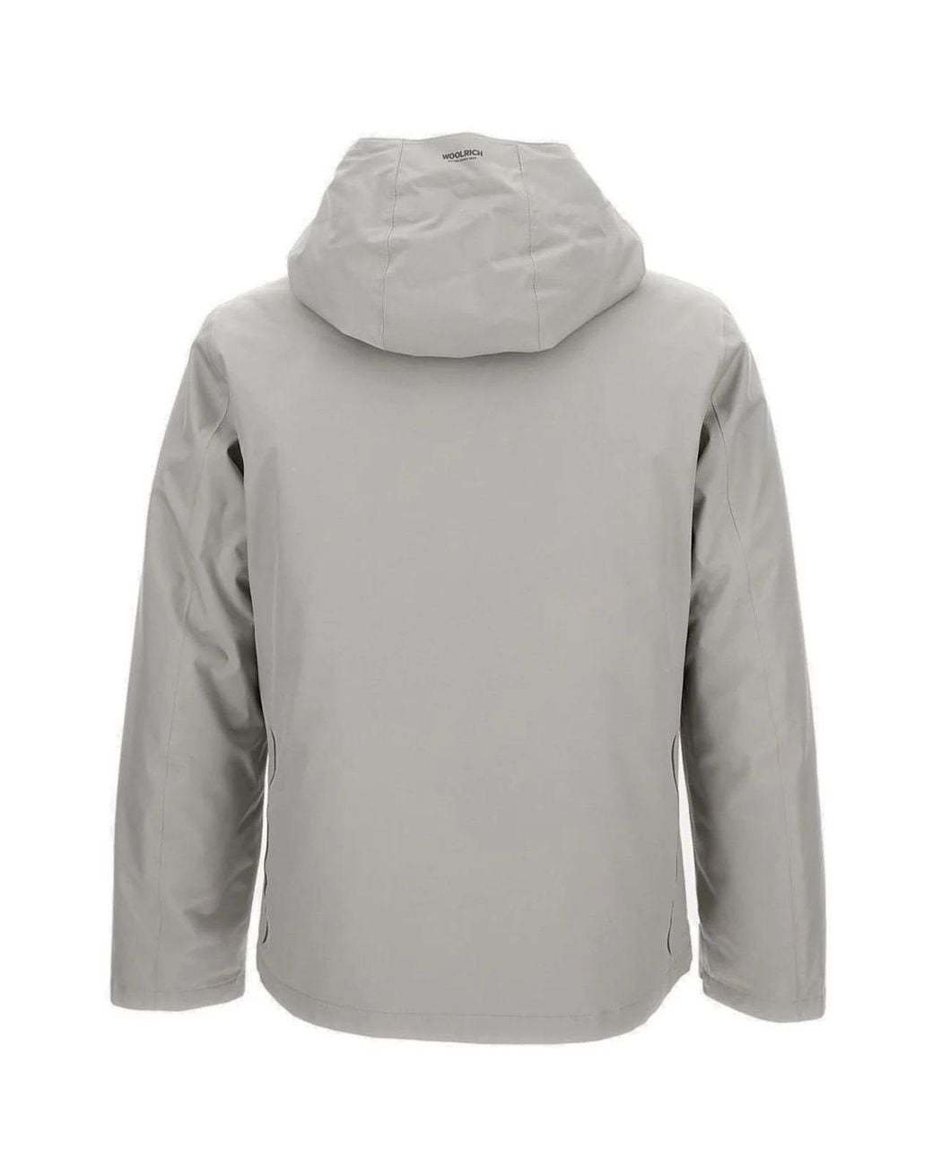 Woolrich Gray Drawstring Jacket for men