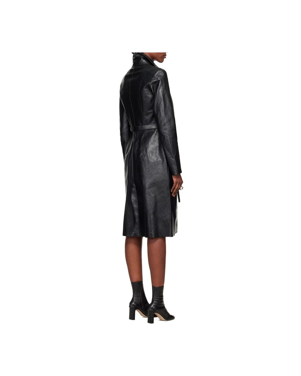Our Legacy Black Concealed Calfskin Coat