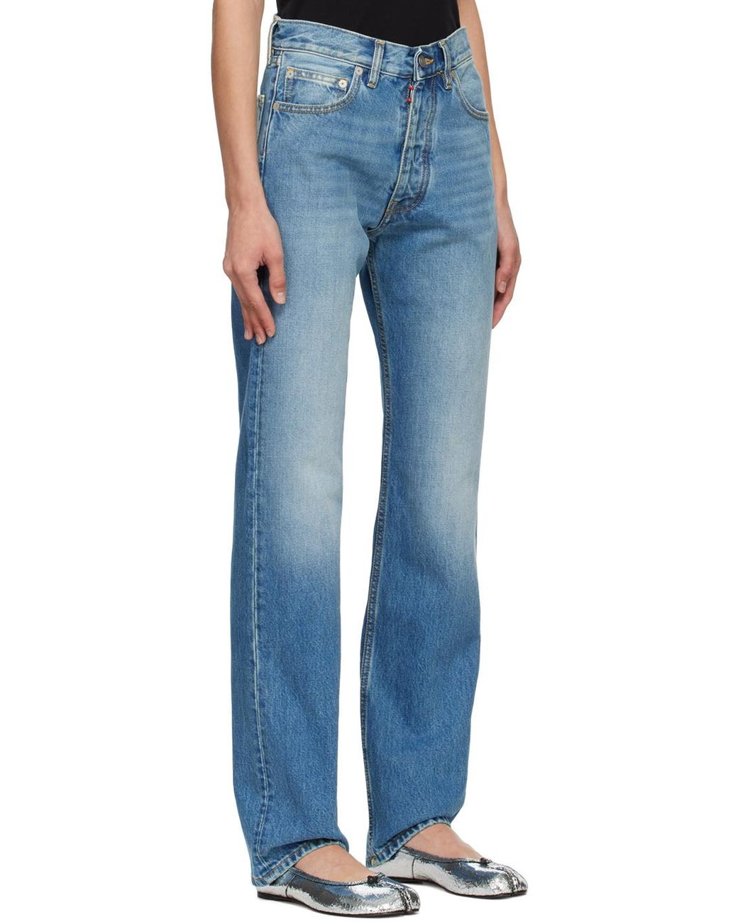 Maison Margiela Blue Straight-Leg Jeans for men