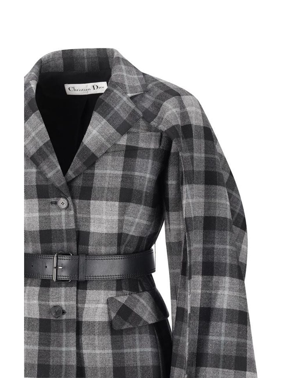 Dior Black Checked Casual Jacket