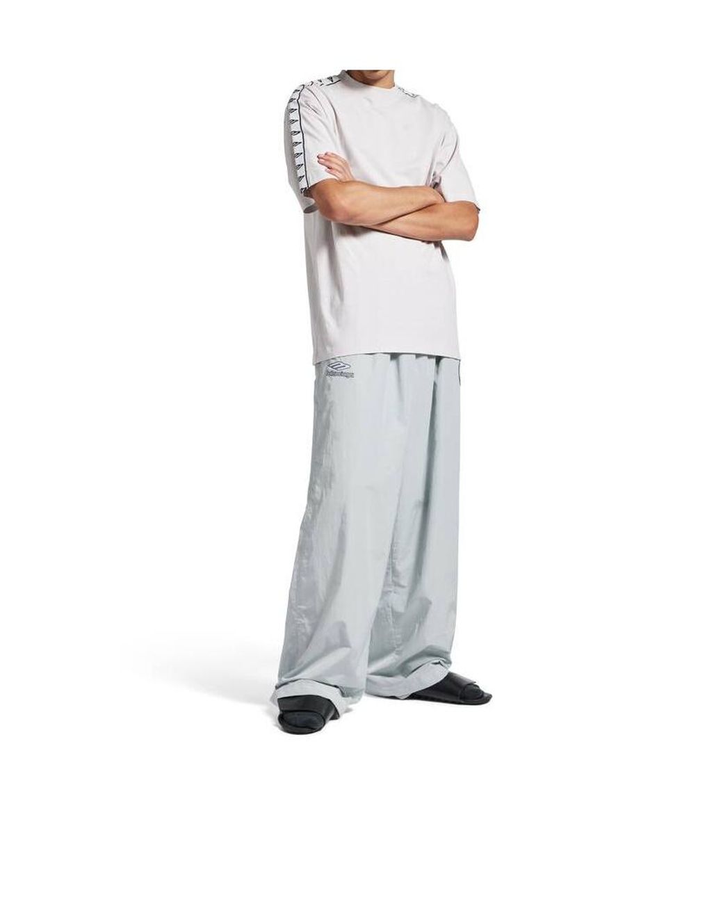Balenciaga White Oversized Fit T-Shirt for men