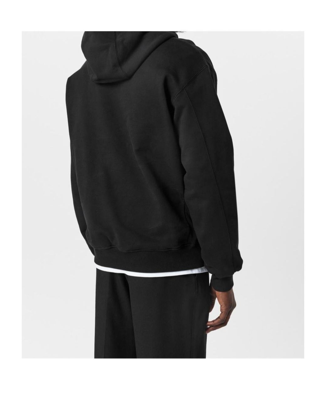 Casablanca Black Graphic Hoodie for men