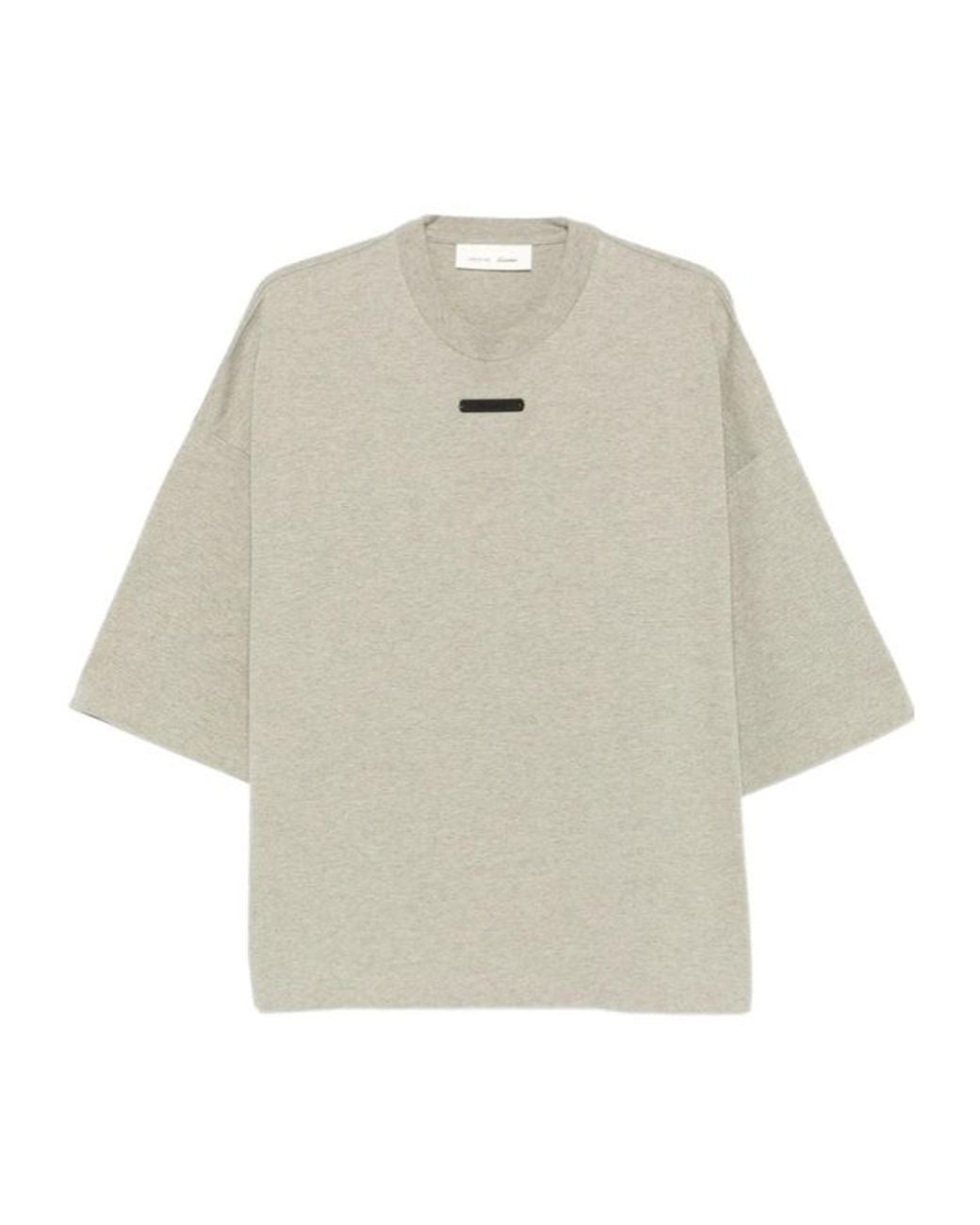 Fear Of God White Crew Neck T-Shirt for men