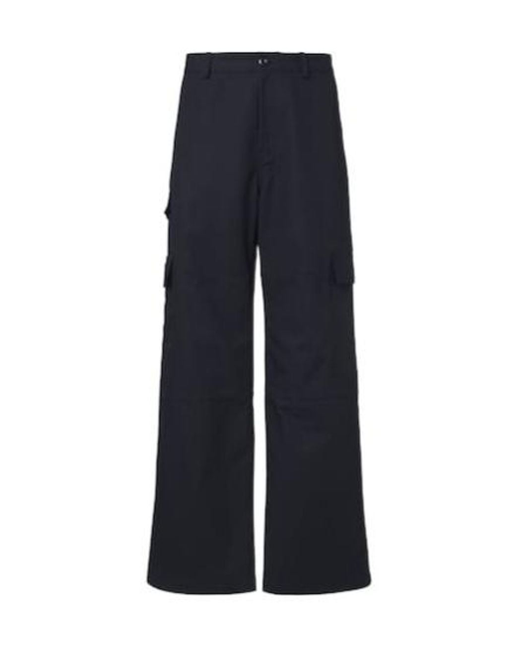 Balenciaga Blue Cotton Cargo Pants for men