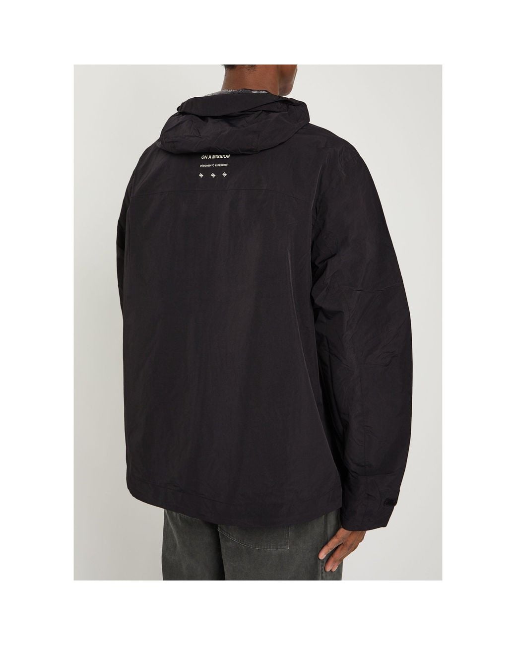 Represent Black Hooded Zip Jacket for men