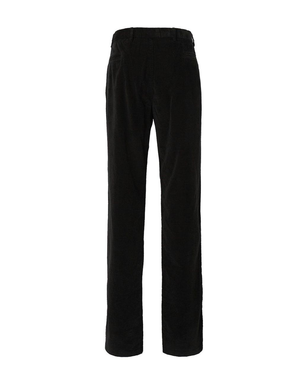 Armani Collezioni Black Straight Casual Pants for men