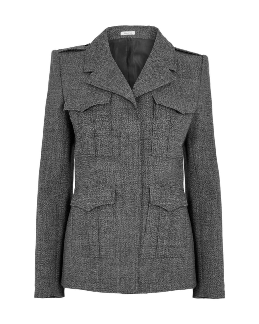 McQueen Gray Slim-Fit Suit Jacket