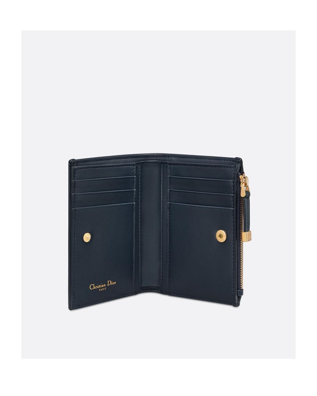 Dior Blue 30 Montaigne Dahlia Wallet