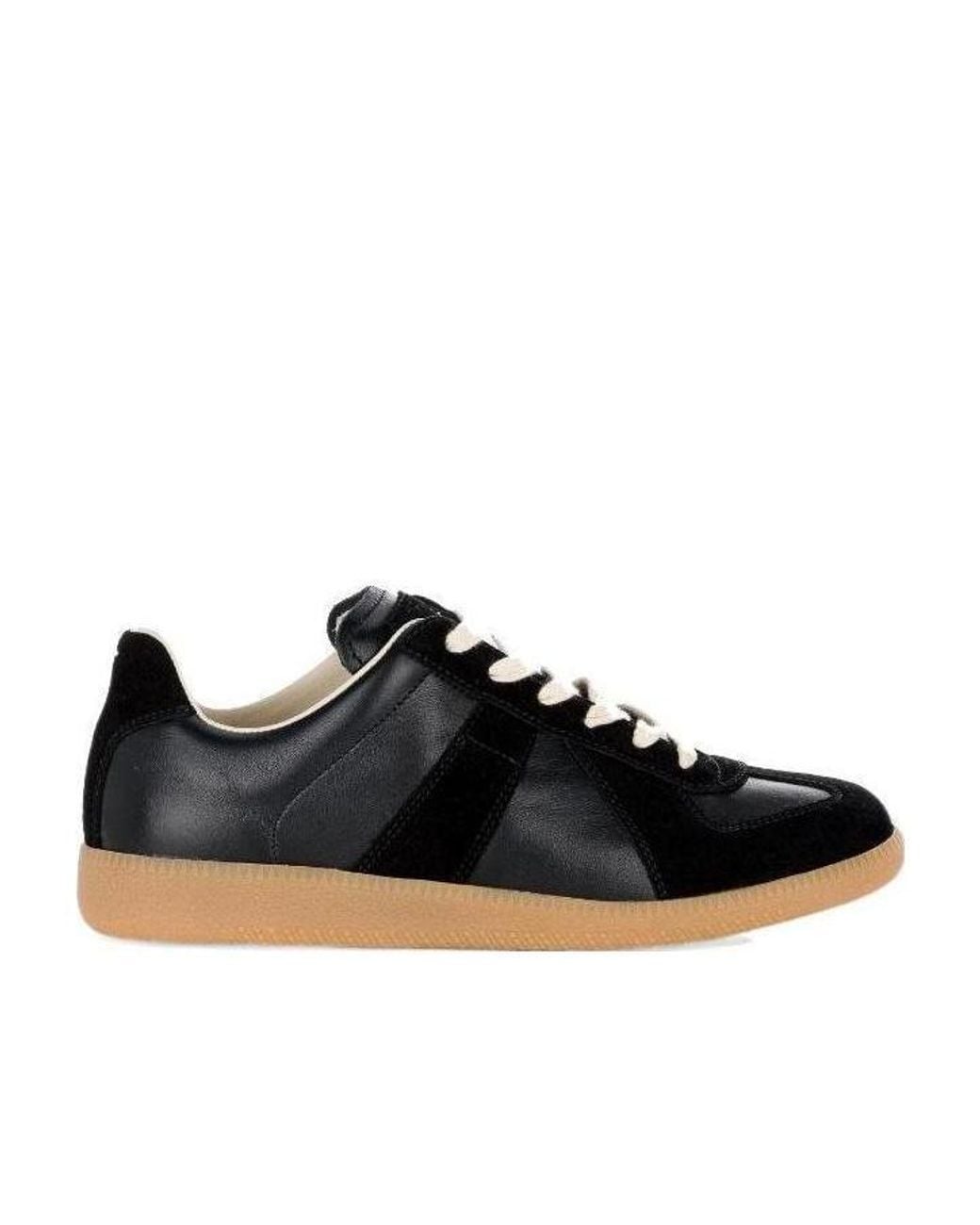 Maison Margiela Black Replica Low-Top Sneakers for men