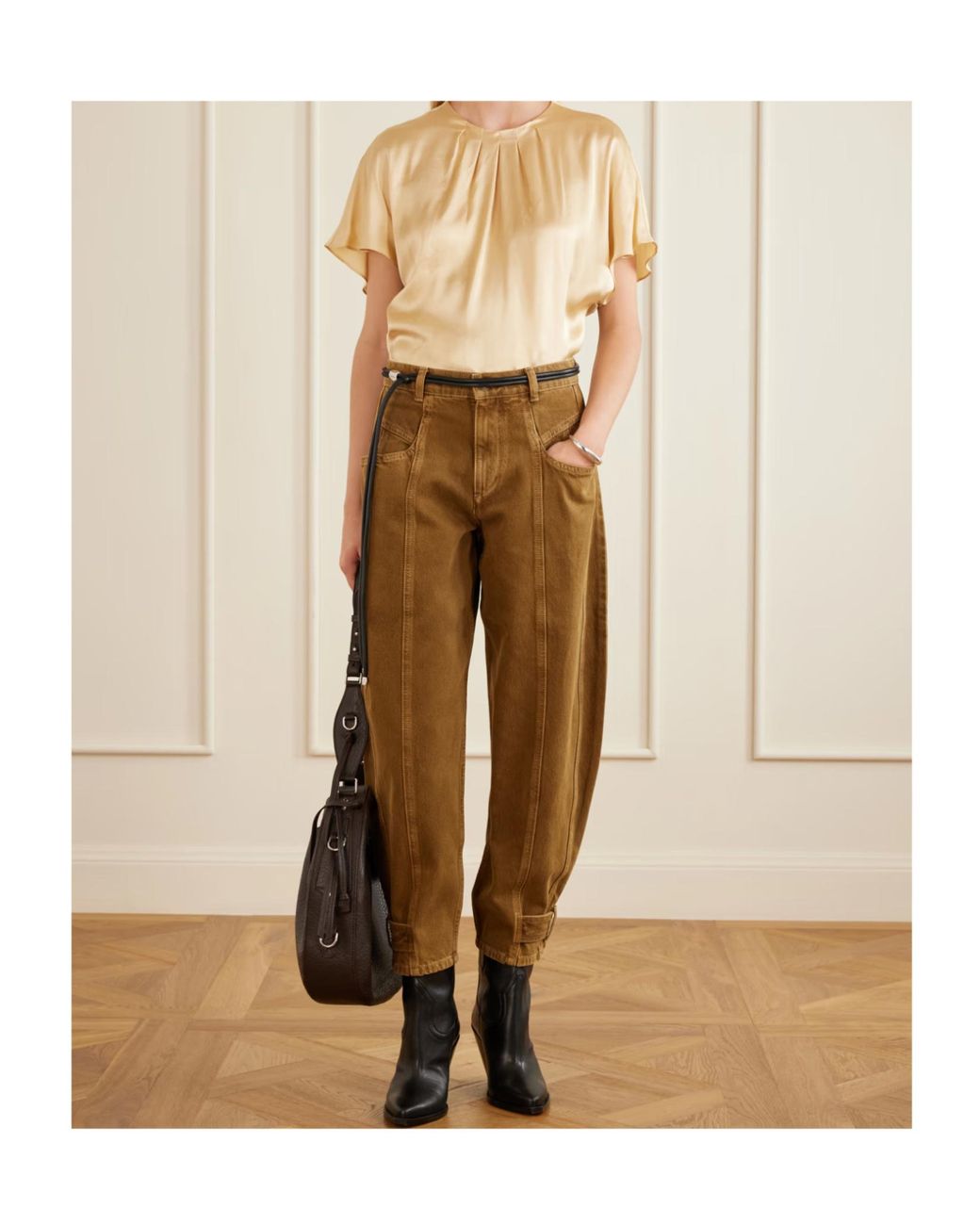Isabel Marant Natural Leja Tapered Jeans