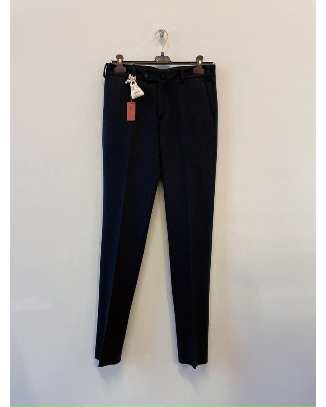 Loro Piana Blue Novalis Belt-Loop Casual Pants for men