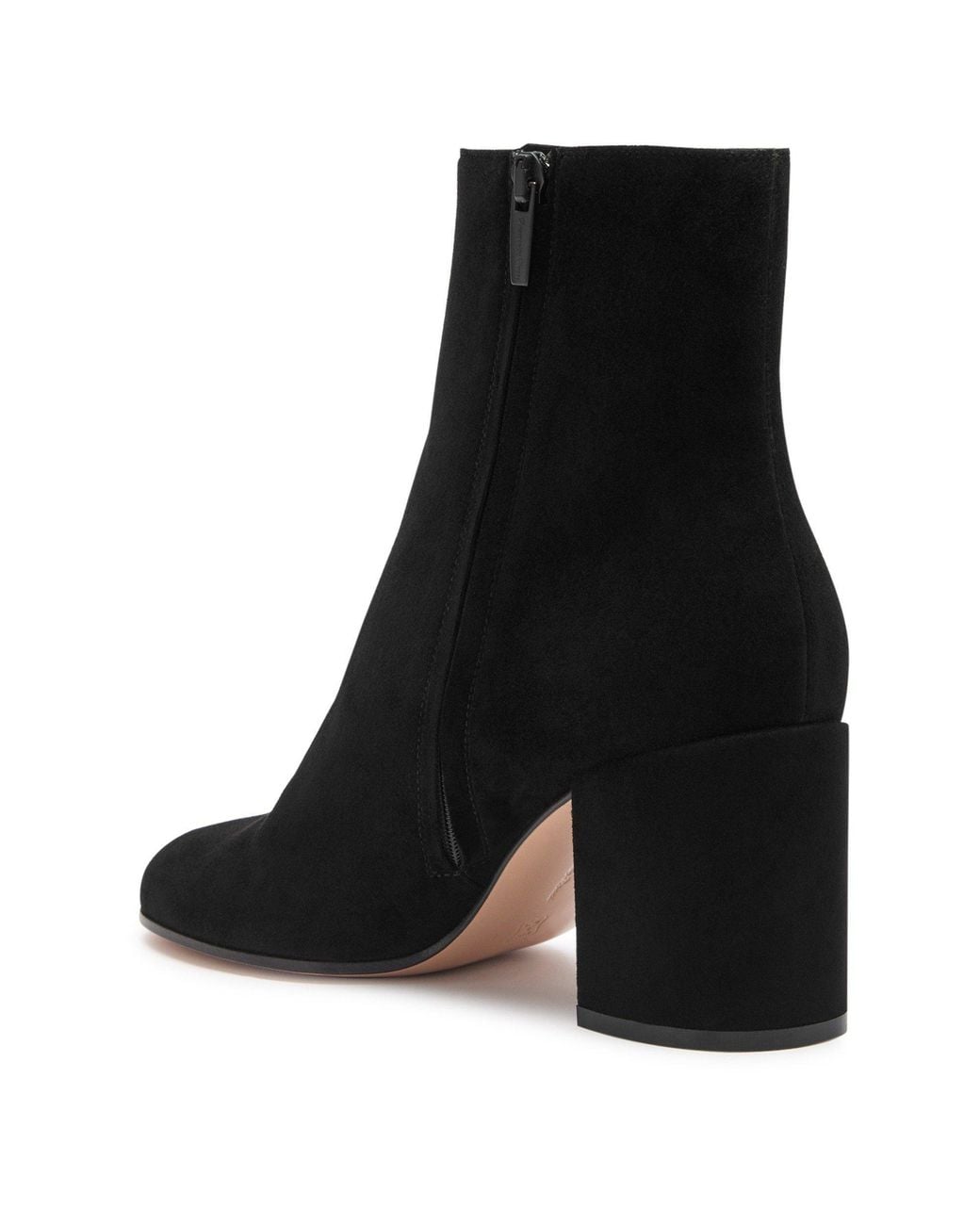 Gianvito Rossi Black Suede Heeled Ankle Boots