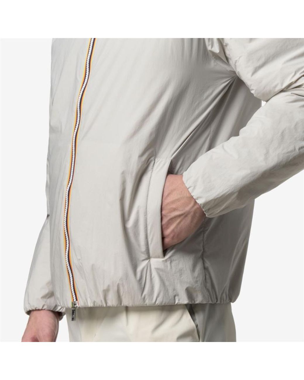 K-Way Gray Zip-Fastening Jacket for men