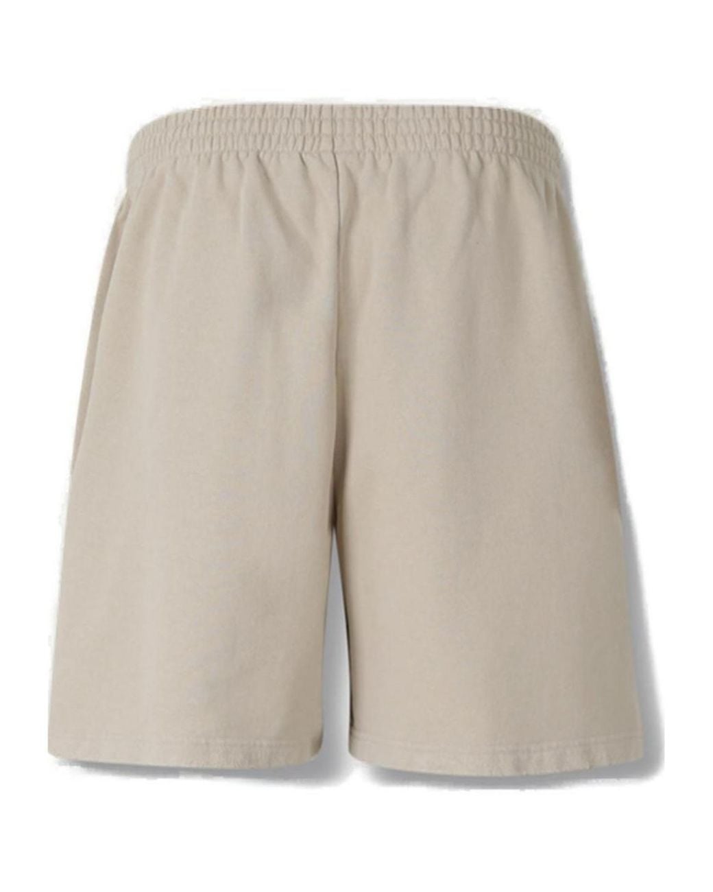 Balenciaga Natural Logo Embroidered Bermuda Shorts for men