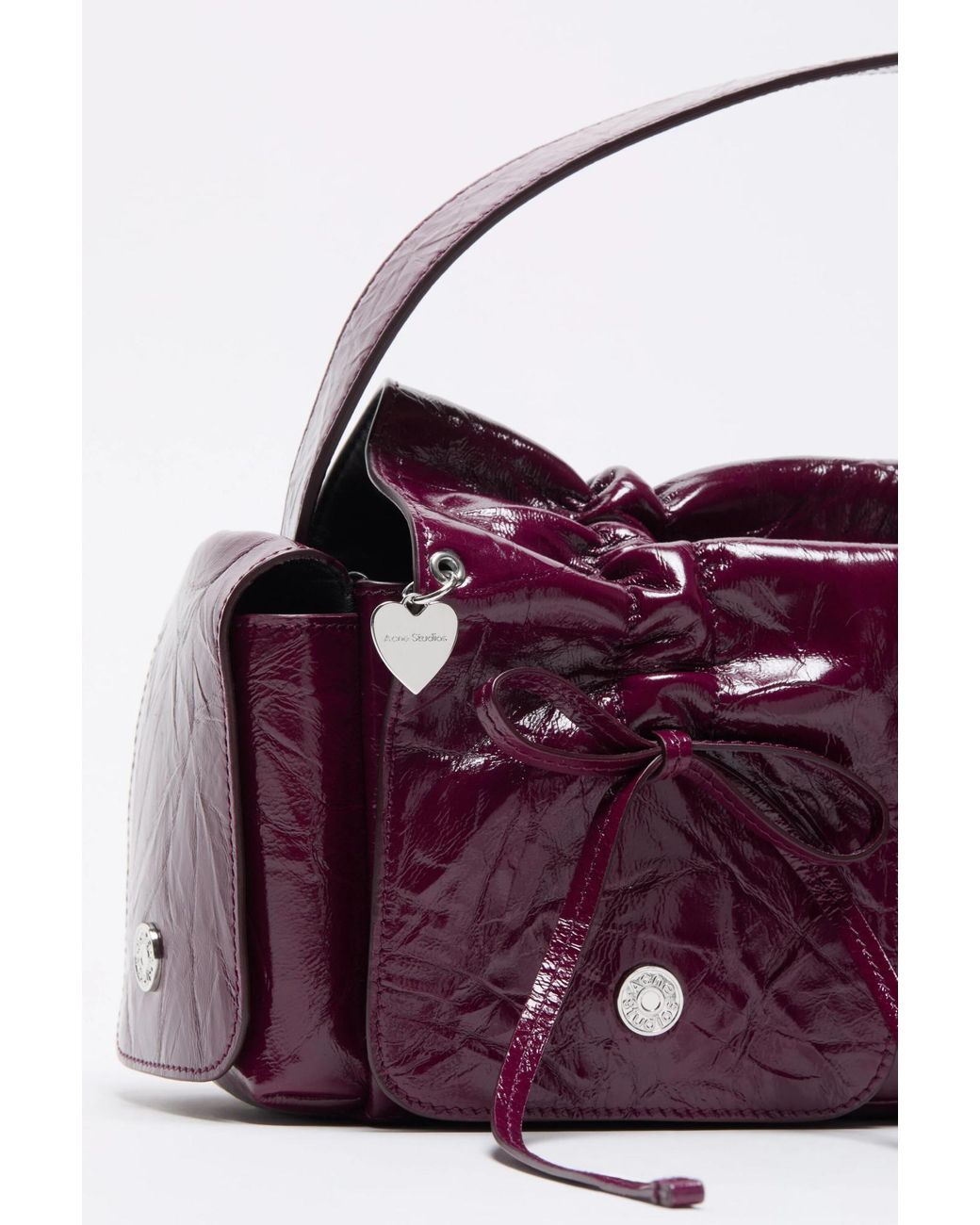 Acne Purple Multipocket Shoulder Bag