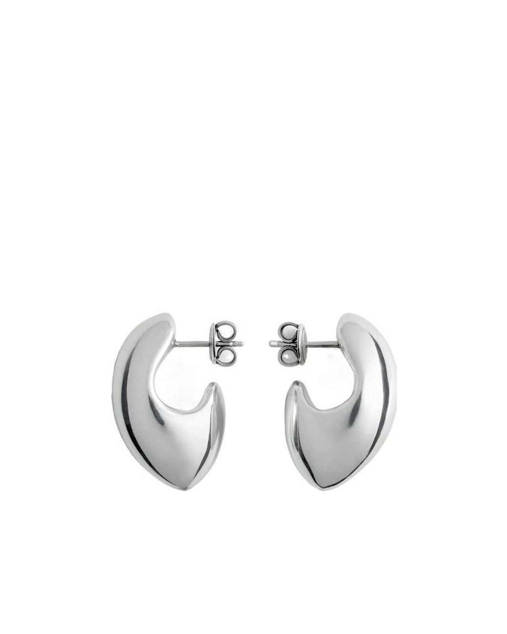 Bottega Veneta Metallic Small Claw Earrings