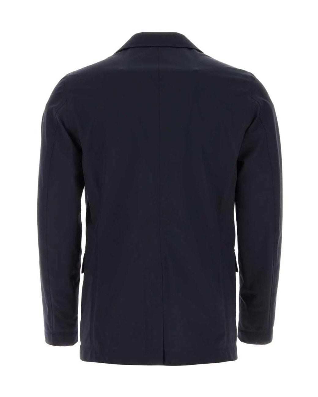 Herno Blue Single-Breasted Tailored Blazer for men