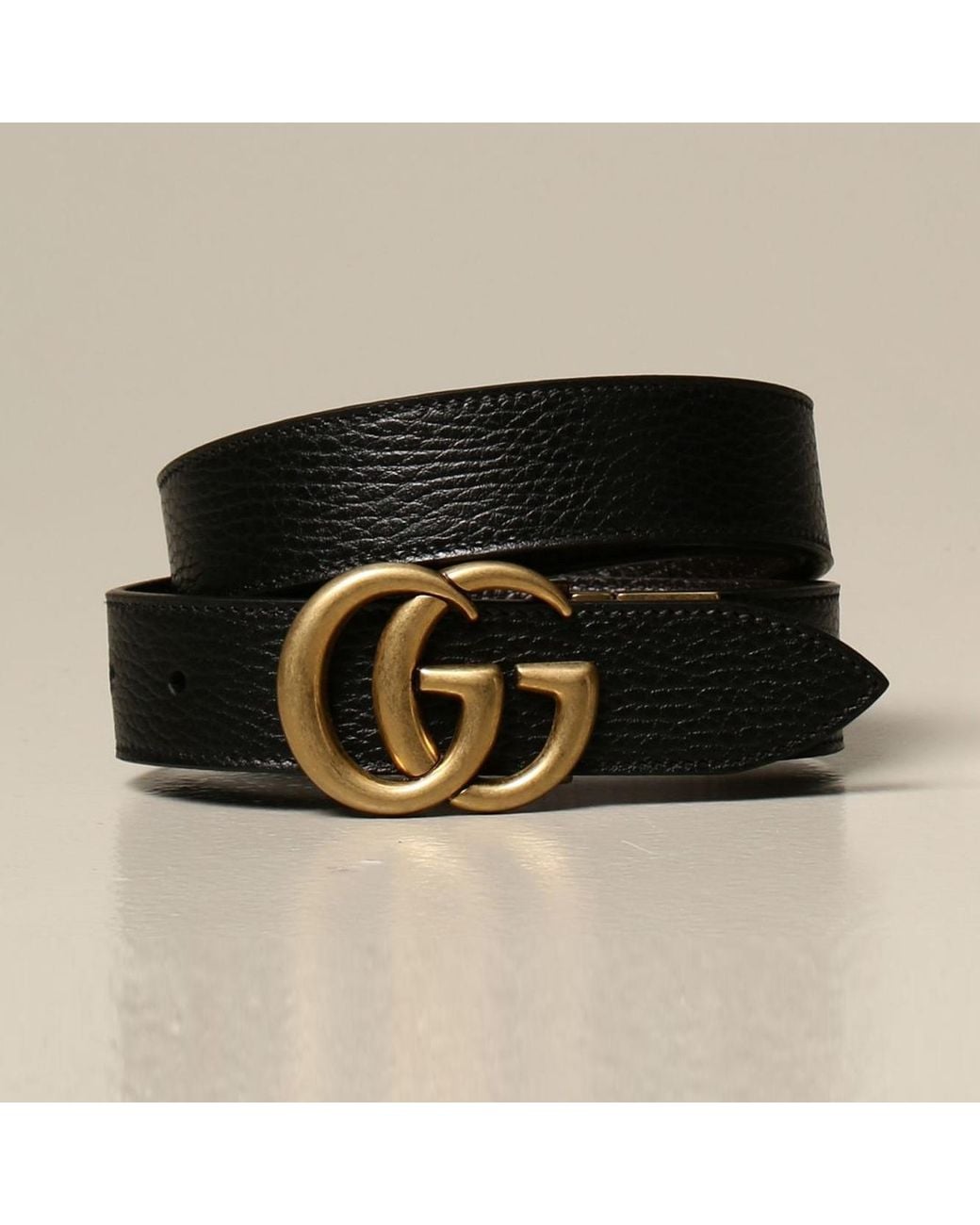 Gucci White Gg Marmont Reversible Belt for men