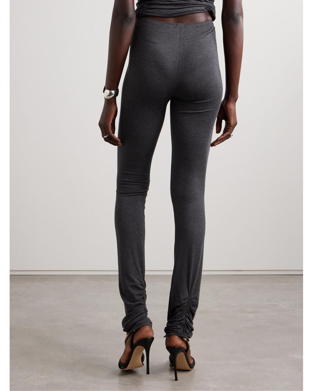 Norma Kamali Black Stretchy Comfort Pants
