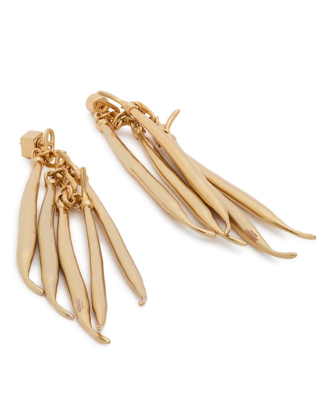 Jacquemus Metallic Long, Draping Earrings