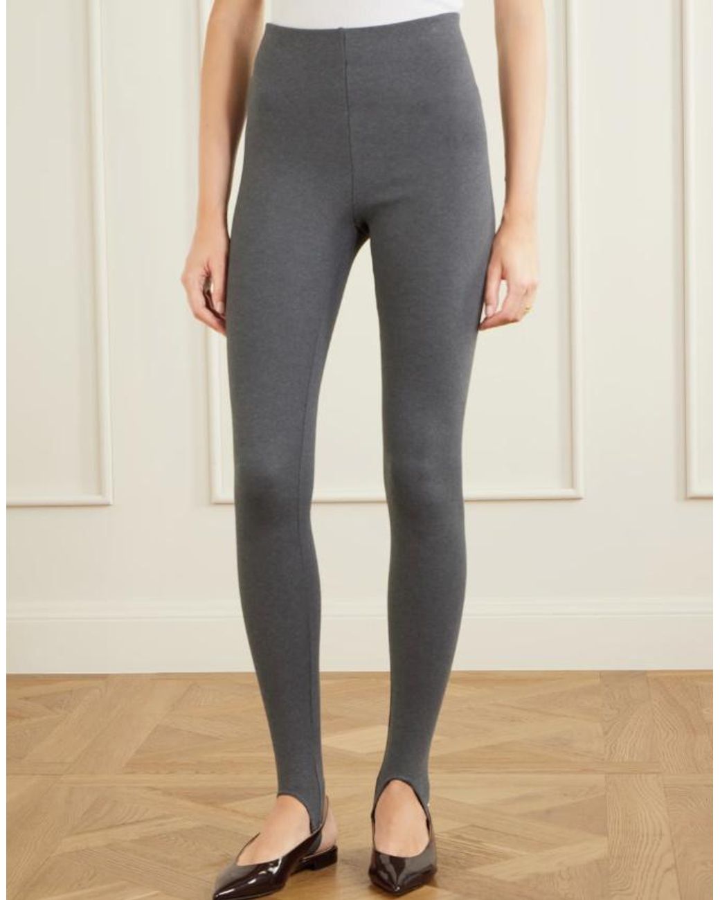 TOVE Gray Footed Stretch Knit Leggings